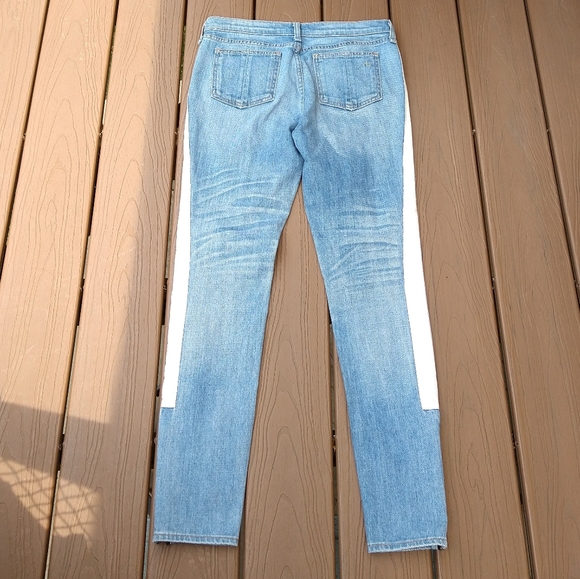 RAG & BONE skinny racer patchwork jeans 27 (D2) - Picture 8 of 13